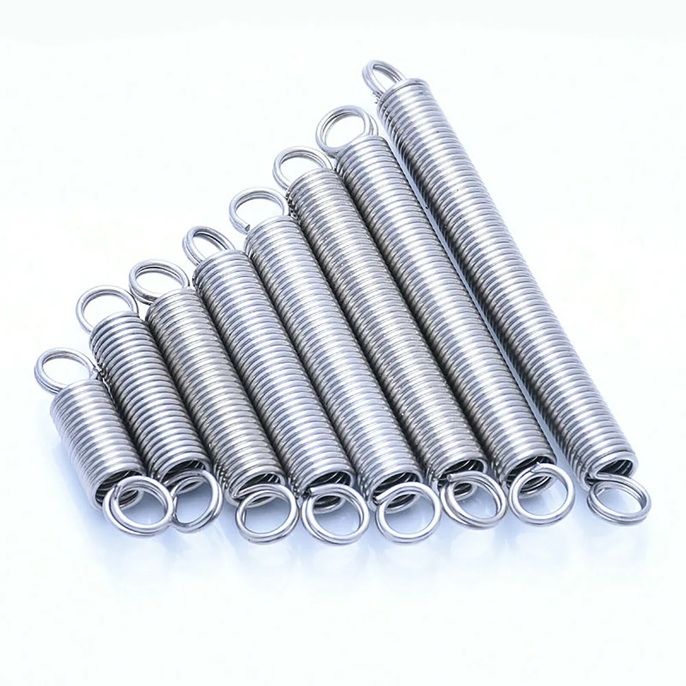 Dia 0.8mm Extension Expansion Tension Spring Loop End OD 6-8-10 Stainless Steel 