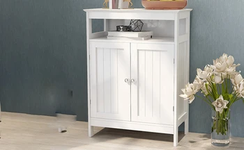 

White Double Door Office Desk File Cabinet Horizontal File Cabinet Anti-tilt Structure Storage Bag File File Storage Box