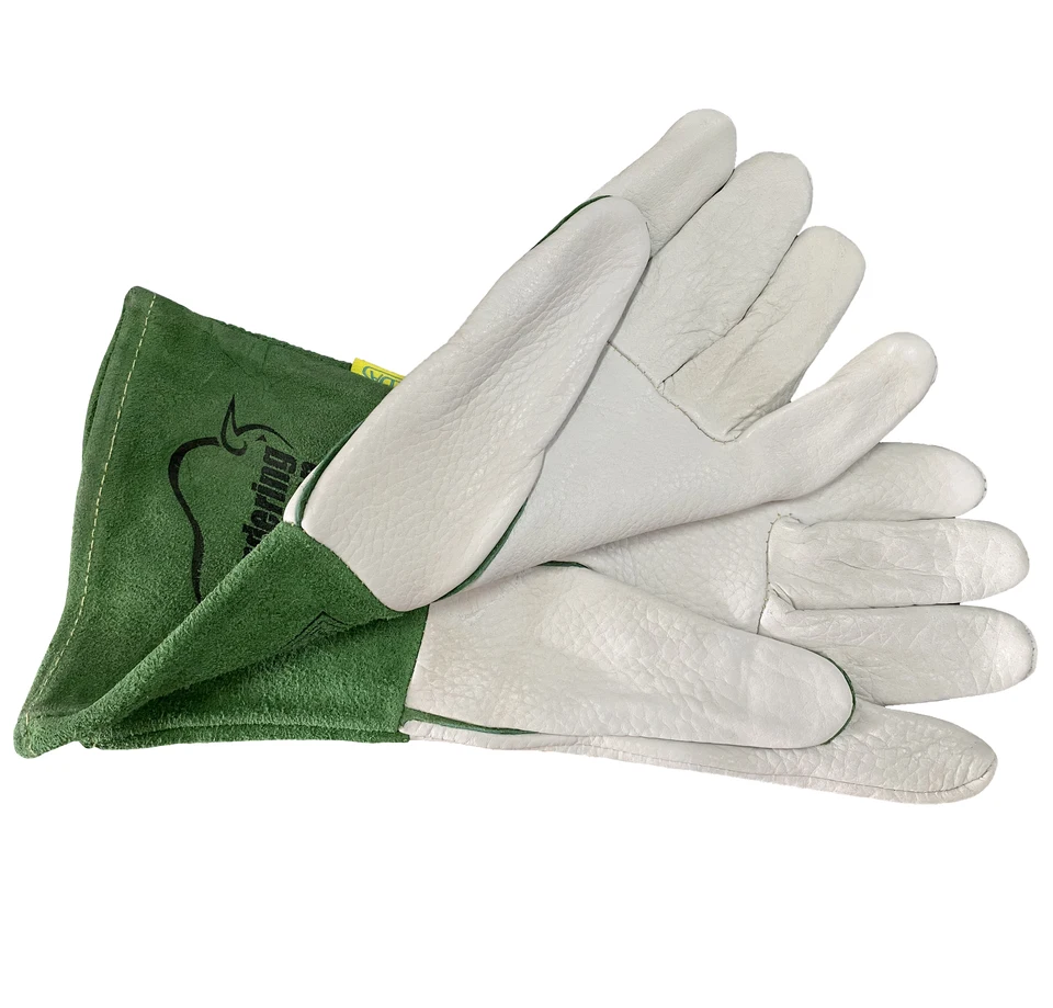 VITO Guanti Da Saldatura Anticalore In Pelle Extra Morbida Taglia 10 Polsino Comfort 15cm 83237849 - Foto 7