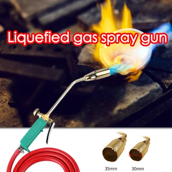 

Liquefied Gas Welding Torch Road Pipe Metal Welding Flame Blow Heating Gun Plumber Roofing Ignition Soldering Gas Blowtorch