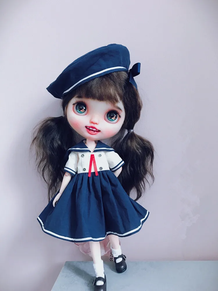 2Pcs/Set Blyth Sailor Dress Doll Outfit (Suitable For BJD Azone Pullip OB24 ICY 1/6Doll) | Игрушки и хобби