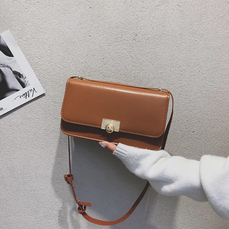 

BEIBAOBAO 2020 Autumn New Style Simple Fashion Hong Kong Style Retro Shoulder Bag Shoulder Bag Western Style bai da xiao Square