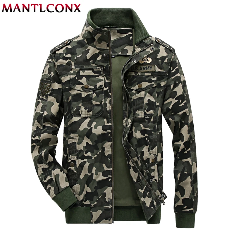 MANTLCONX L-6XL, военная Мужская куртка, Осень-зима, мужские камуфляжные куртки, мужские пальто, камуфляжная армейская куртка-бомбер, Мужская тактическая куртка