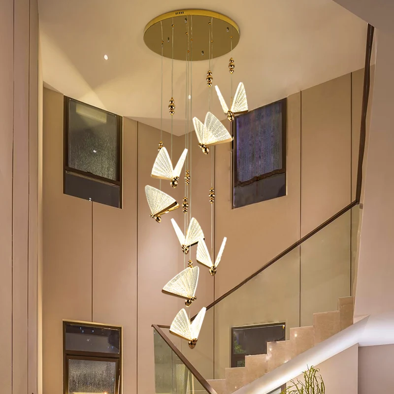 

Butterfly Luxury LED Pendant Light for Kitchen Dining Room Coffee House Bedroom Stairs Suspension Hanging