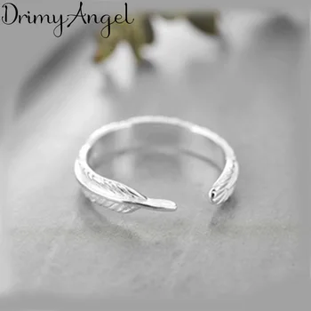 

Retro Vintage Jewelry 925 Sterling Silver Leaf Rings For Women Men Big Opening Antique Rings