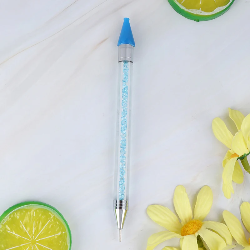 1 шт., 7 цветов, сделай сам, для украшения ногтей, инструменты для вышивки картин со стразами, восковая головка, ручка для сверления, двойная головка, для сверления ногтей, мелки