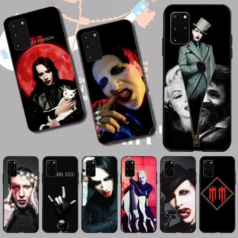Чехол для телефона PENGHUWAN Marilyn Manson Coque чехол Samsung S20 plus Ultra S6 S7 edge S8 S9 S10 5G | Мобильные