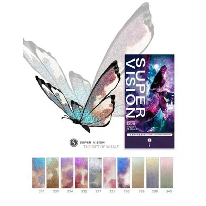 Rock Mica Chameleon Watercolor Paint Tube Set 10Colors 8ML For Painting Art Supplies