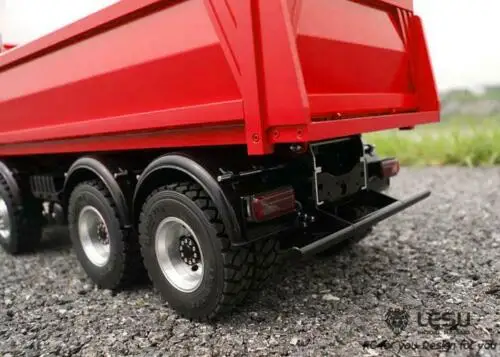 LESU 1/14 масштаб человек 8*8 гидравлическая подъемная модель RC самосвал TruckESC Servo радио светильник звук