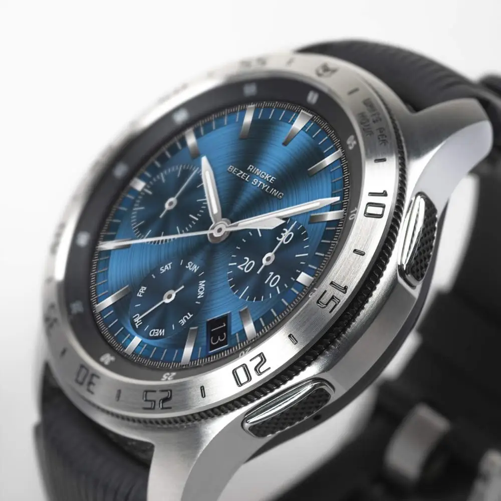 22 мм ободок для Galaxy Watch 46 мм/Galaxy gear S3 Frontier ободок кольцо клейкая крышка защита от царапин нержавеющая сталь