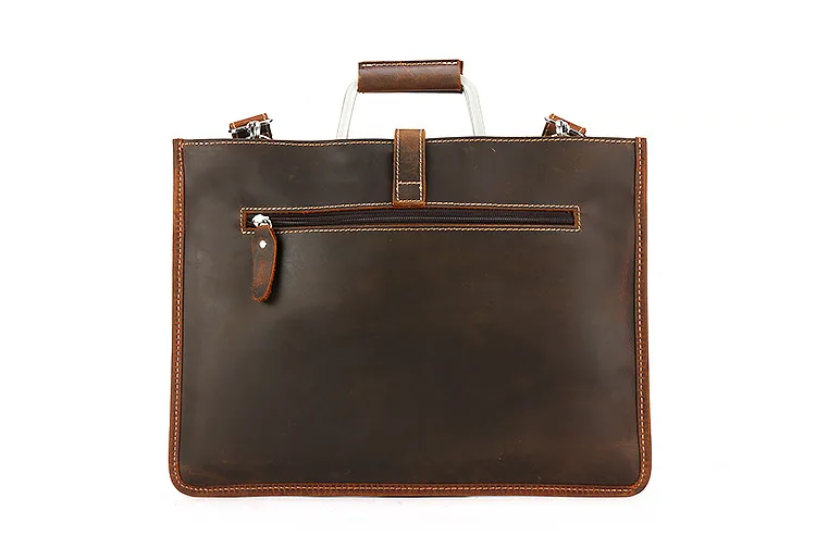 Luufan, толстый кожаный мужской портфель Crazy Horse, сумка для ноутбука, деловая сумка, повседневная сумка