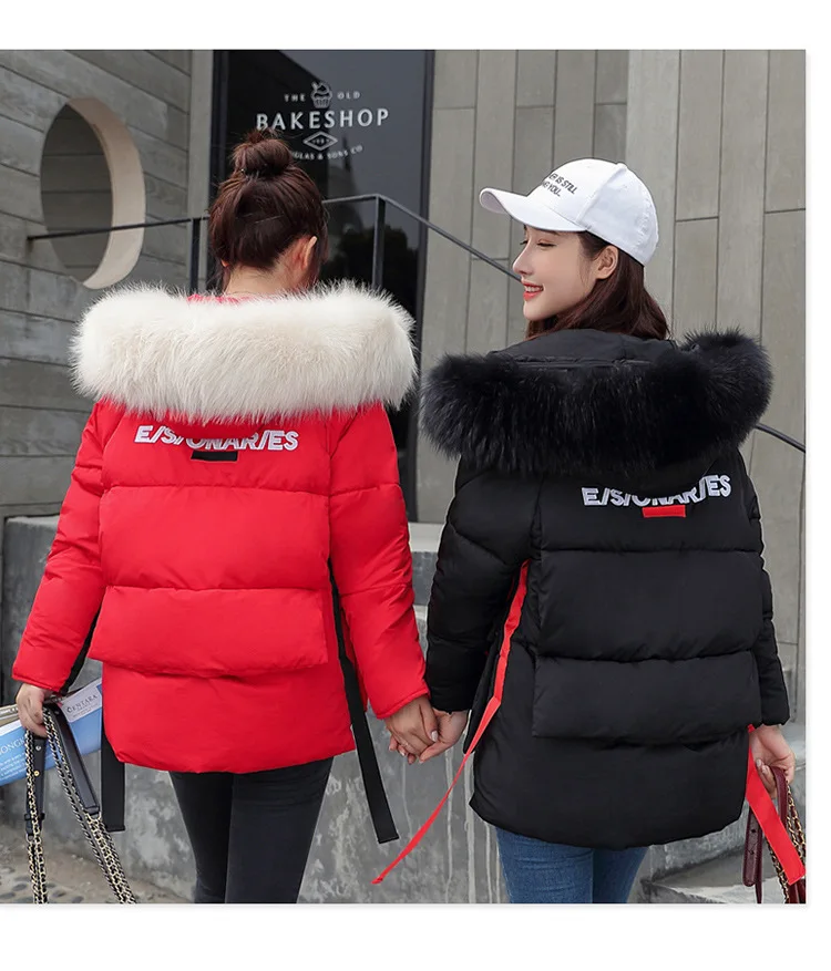 

Photo Shoot 2019 Autumn And Winter New Style down Jacket Cotton-padded Clothes Women's Korean-style Fashion Network Red Best Fri