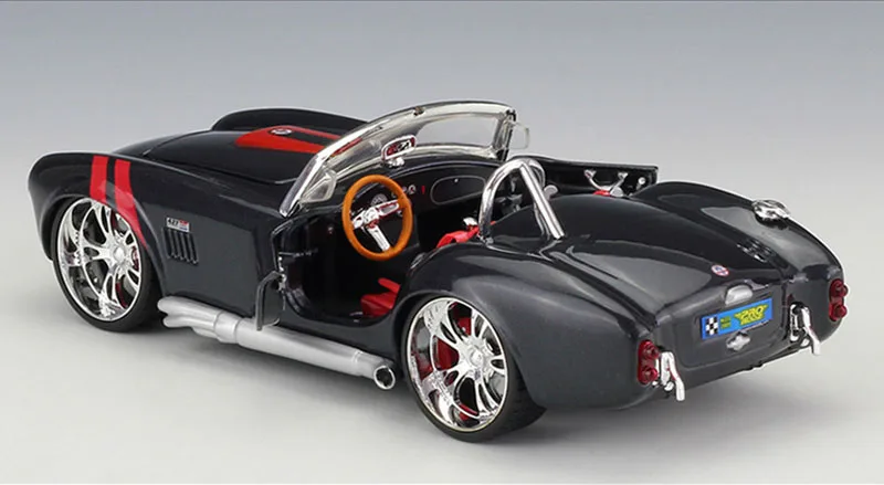 1/24 1965 Shelby Cobra 427 алюминиевые модели автомобилей игрушка металлический литой под давлением классический родстер автомобиль для детей день рождения Коллекция Подарочные игрушки