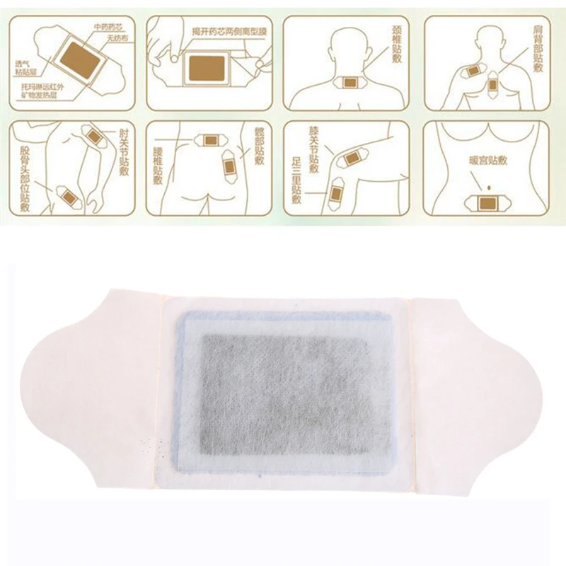 

Self Heating Patch Neck Back Shoulder Pain Relief Wormwood Sticker Moxibustion