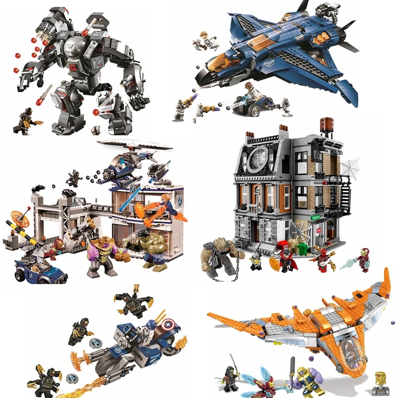 Строительные блоки Superhero Avengers совместимые Lepinblocks 07120 07122 07123 07107 07103 супер герои