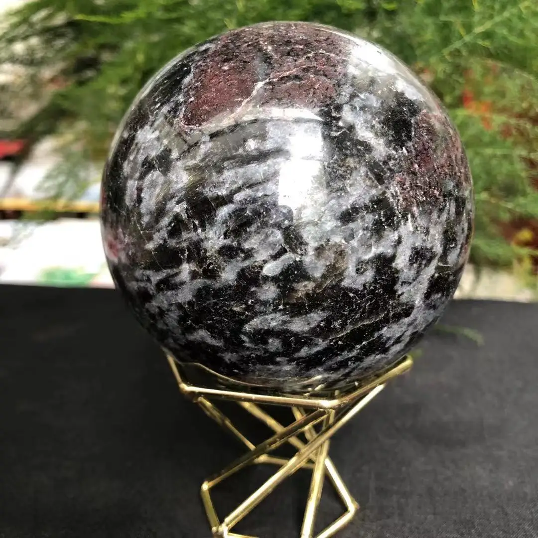 

Rare Beautiful Garnet Crystal Ball, Mineral Healing, Hot, 70-80mm