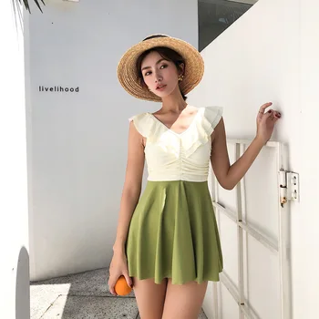 

Swimsuit Women Swimwear Bathing Suit Woman Female Push Up Plus Size New Ins Block Thin Hot Backless Dress Style One Piece Print