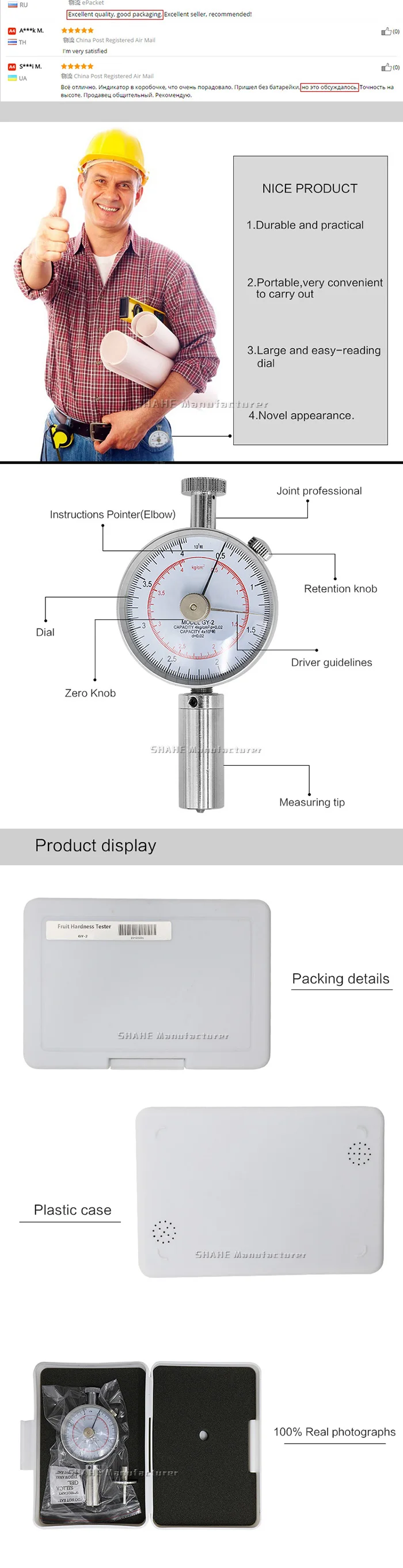 tester GY-2 fruit slerometer dureza do metal