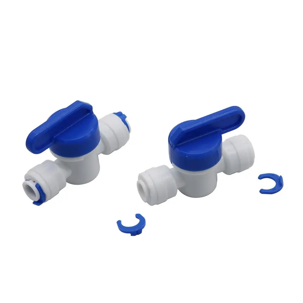 Hose Quick Connection Pipe Control Fittings Plastic Water Ball Valve Osmosis Aquarium Fittings MDD 1/4 Straight Quick Connector 
