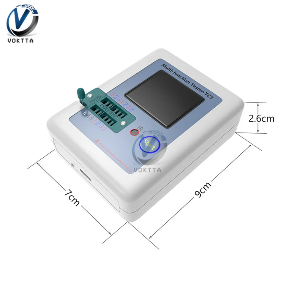 Многофункциональный прибор для проверки транзисторов LCR-TC1 LCR-T7 TC-T7-H T7 ЖК-дисплей Экран Дисплей на тонкопленочных транзисторах на тонкоплёночных транзисторах Подсветка диодов и триодов, постоянной ёмкости, универсальный Конденсатор Транзистор