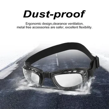 

Foldable Vintage Motorcycle Glasses Windproof Goggles Ski Snowboard Glasses Off Road Racing Eyewear Dustproof Goggles