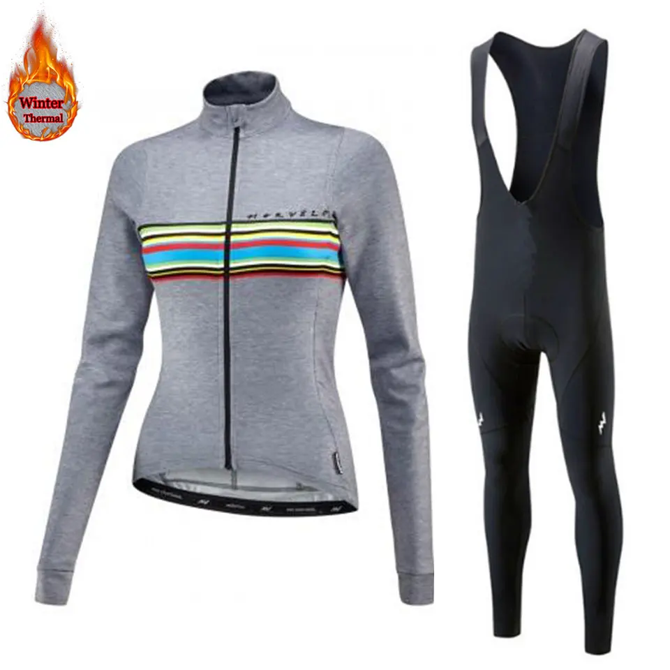 Morvelo Pro team зимний термальный Полярный велосипедный комплект из джерси и штанов, женская одежда для велоспорта