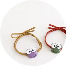 Корейский стиль, детский мультяшный милый маленький ободок «лягушка», Женская теннисная красная повязка для волос, фрикадельковая головка, конский хвост для завязывания, повязка для волос