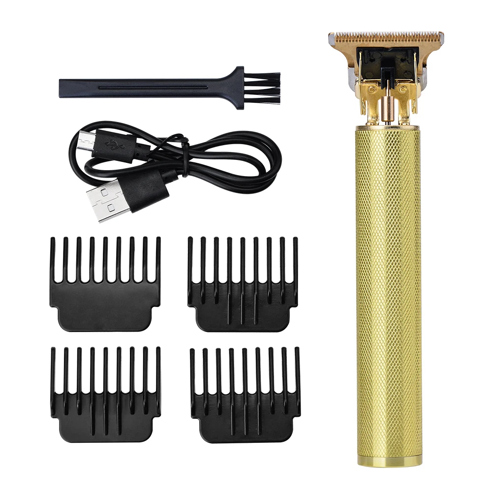 Máquina de Cortar Aparador de Barba Aparador de Pêlos sem Fio Máquina de Corte de Cabelo com Acessório Cabelo Elétrica Recarregável Barbeador Tesouras 2 1 Aparadores de pelo