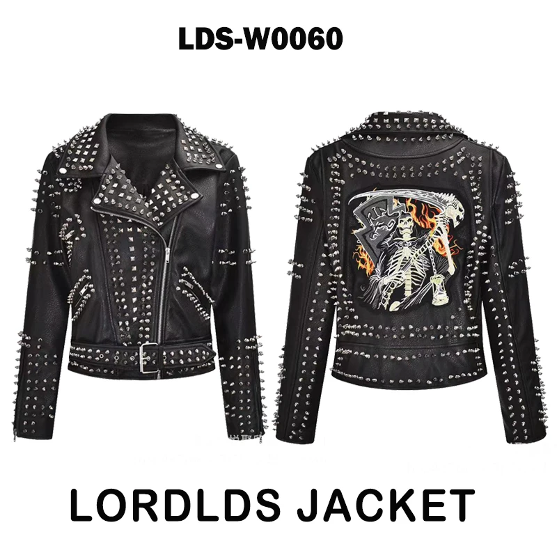 white bubble coat LORDLDS Red Leather Jacket Women Graffiti Colorful Print Moto Biker Jackets and Coats PUNK Streetwear Ladies Clothes waterproof parka Coats & Jackets