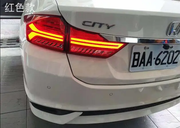 Автостайлинг задние фонари для Honda City 2014 2018 светодиодные противотуманные фары DRL