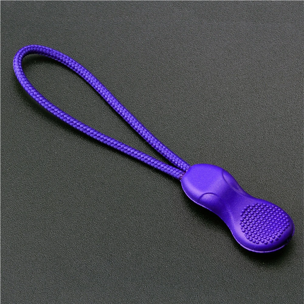 10Pcs Calabash Head Zipper Puller Clothing Plastic Zipper Head Compact Pulling Rope Luggage Bag Tail Rope for