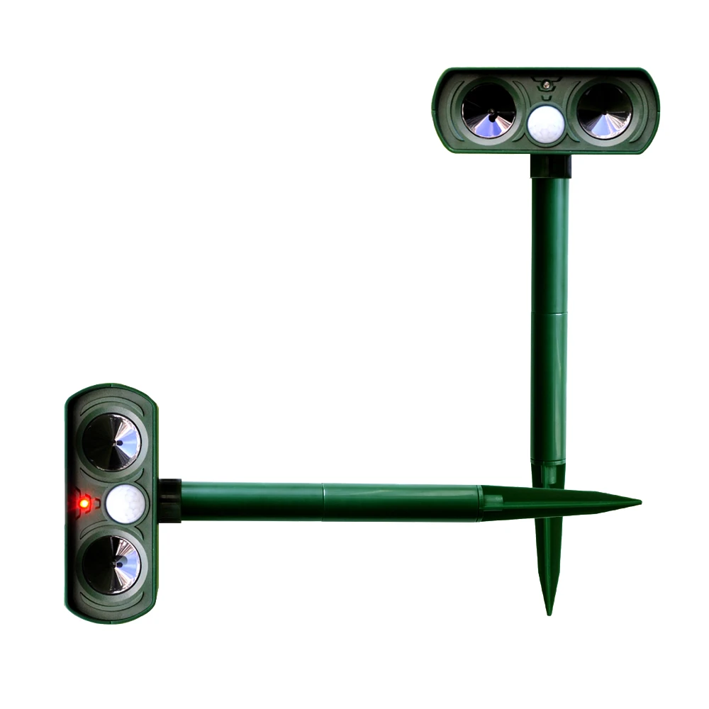 Electronic Ultrasonic Cat Repeller RC-510 Outdoor Insect Animal Garden Dogs Solar Power Repeller 0.5W 0.12A Announciator Yard