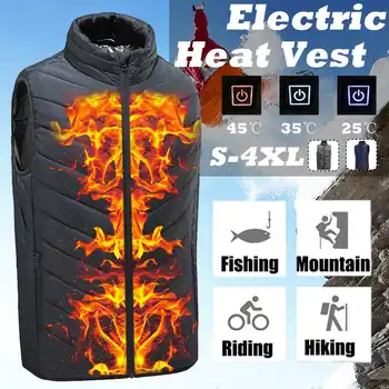 

Electric Heater Heated Vest Cloth Jacket USB Warm Up Heating Pad Body Winter Warmer for Men Women