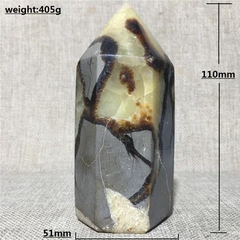 

Natural septarium Quartz Crystal Point Home Furnishing Decoration Stone Gift Rod Column Wand Tower