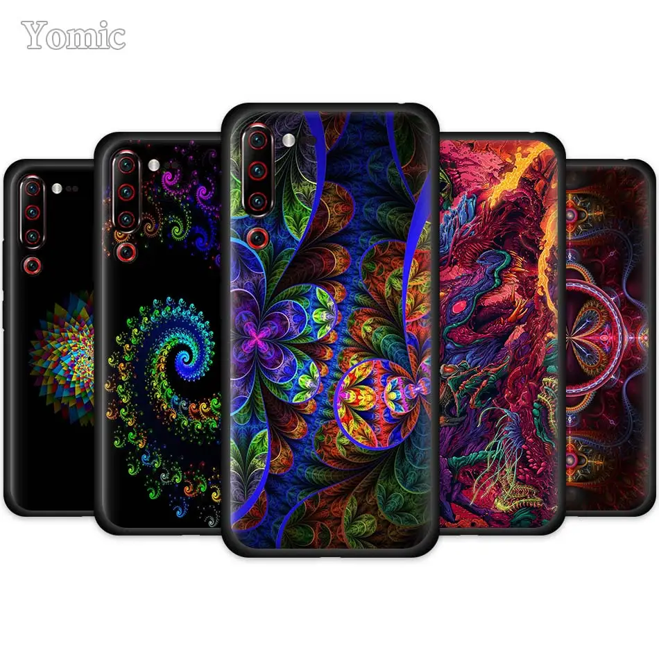 

Colorful Fractal Cover Silicone Cases for Lenovo Z6 Pro 5G Lite Youth Black Cover Z6Pro Z6Lite Z6Youth Coque Shell