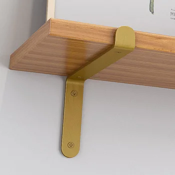 

1pcs Metal Right Angle Shelf Bracket One Word Clapboard Rack Shelf Support Bearing Frame Single-side Brackets Hardware Fitting
