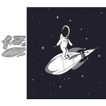 

rocket Glide scrapbooking paper metal craft dies for card making Space universe diy cut dies metal 2020 nouveau arrivage