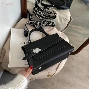 

Women Shoulder Fashion Famale Canvas Crossbody Girl Tote Trend Solid Bags Lady Messenger Handbags Handbag Leather Bag For Women