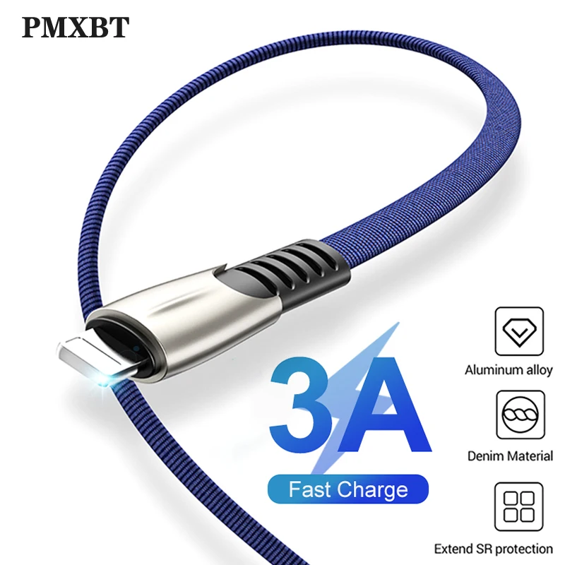 

3A USB C Cable Quick Charger 1m 2m 3m Micro usb cable for iphone XS Max XR X 8 7 6S Plus 5 5c Mobile Phone charging Adapter Cord