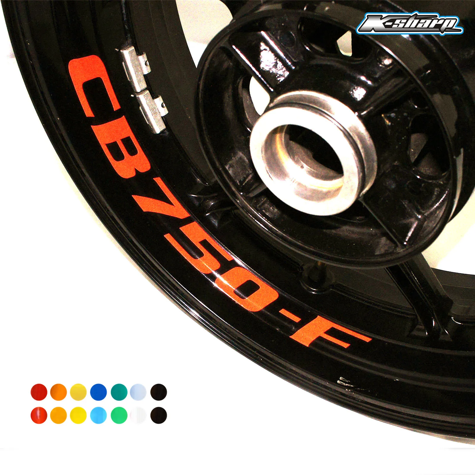 

8 X внутренние наклейки на обод колеса светоотражающие наклейки в полоску подходят для HONDA CB750-F CB750F