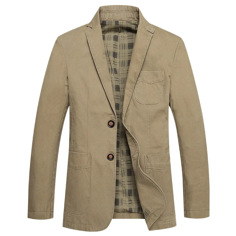 

Spring Men's Blazer Fashion Solid Color Casual Loose Suit Jackets Outwear Large Size 4XL Classic Business Jacket Coats For Male