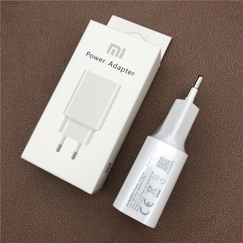 Xiaomi mi USB зарядное устройство адаптер 5 В/2A ЕС mi cro USB кабель для красного mi 4 4X 4A Note 5 5A 6 6A 7 7A S1 S2 в штучной упаковке