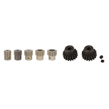 

2 Set RC Car Parts: 1 Set 32DP 3.175mm 12T 13T 14T 15T 16T Motor Gear Set & 1 Set Alloy Steel 17T Pinion Gear