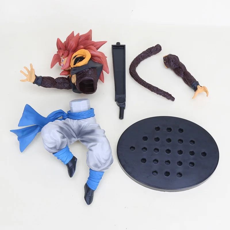 Dragon Ball Z Супер Saiyan 4 Сон Гоку gogeta pvc рисунок с рисунками из комикса «Жемчуг дракона», GT Ultimate Fusion камехамеха рисунок SS4 коллекция игрушек