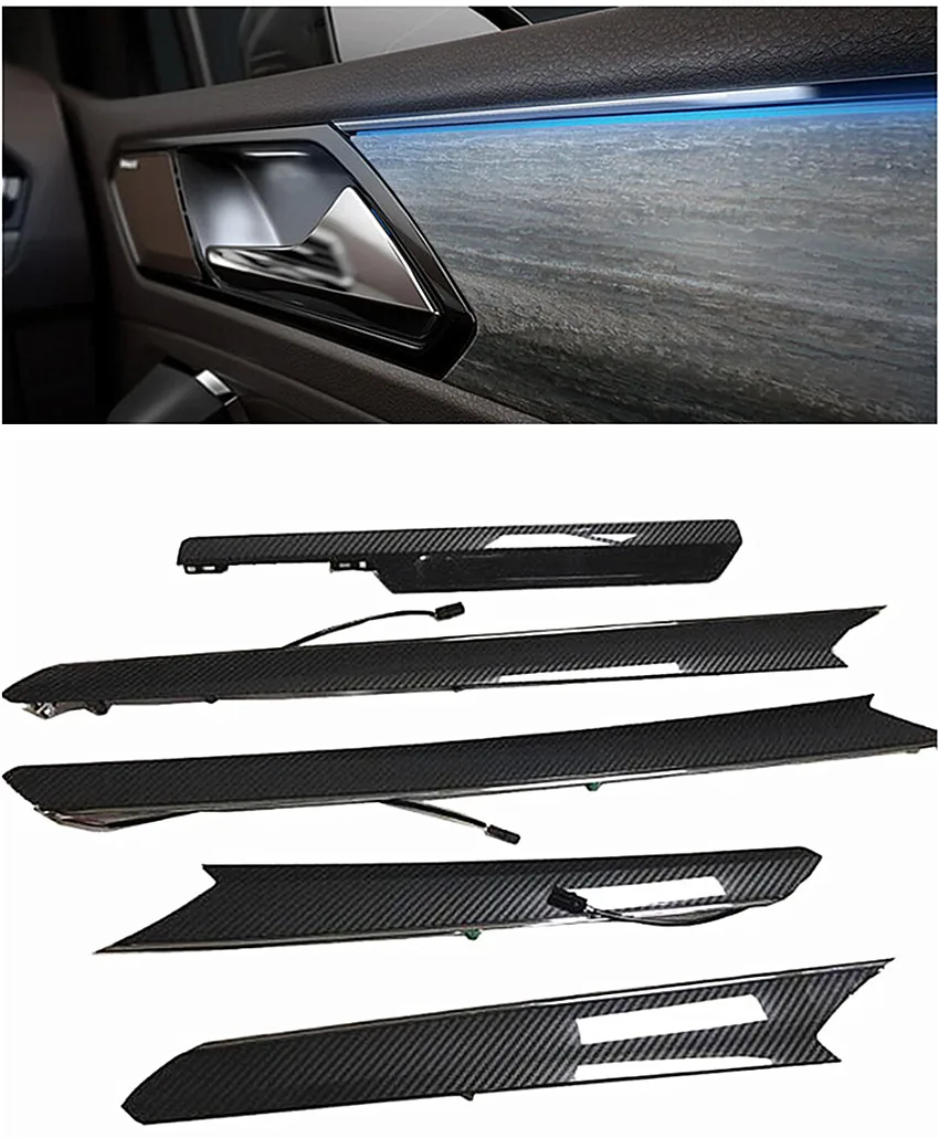 

Original LED Ambient Light atmosphere light Monochrome 10 Color 30 Color Carbon Fiber Walnut door trim light For VW Tiguan L