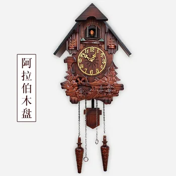 

Creative Nordic Wall Clock Cuckoo Pendulum Wooden Living Room Wall Clock Vintage Kids Luxury Reloj Mural Home Decoration BC50WC