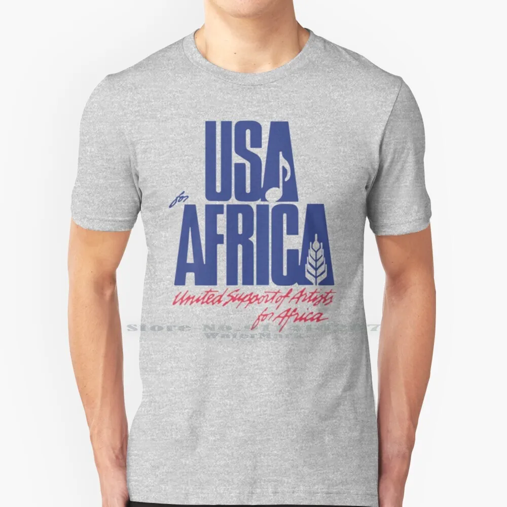 Usa For Africa T Shirt Cotton 6XL We Are The World Usa For Africa