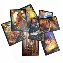 47 карточек Позолоченные Reverie Lenormand: расширенное издание массовый рынок в мягкой обложке с онлайн-справочником для детей аудит игры