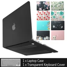 2019 New color laptop Case For Apple macbook Air Pro Retina 11 12 13 15 For Mac book 13.3 inch with Touch Bar +Keyboard Cover
