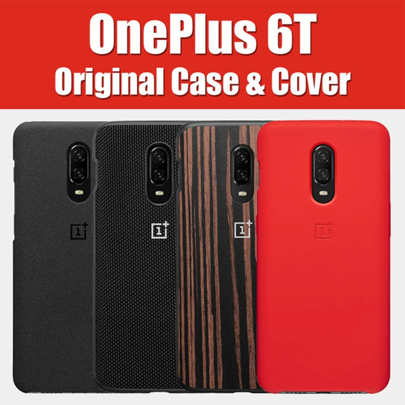 Оригинальный Oneplus 5T 6T 7T чехол Чехол бампер sandsone Karbon Ebony полное заднее покрытие